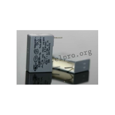 R46KI21000001M, Kemet MKP EMI/RFI suppression capacitors, class X2, R.46 series