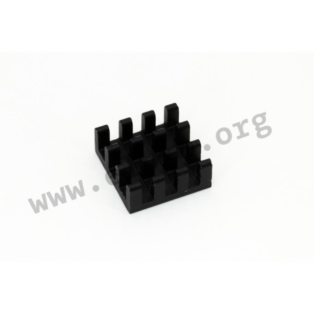 ICK BGA 14 X 14, Fischer heatsinks, for ball grid array BGA housings, ICK BGA series