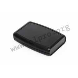 1553BBKBK, Hammond kleine Gehäuse, ABS, mit Vertiefung, 1553 Serie