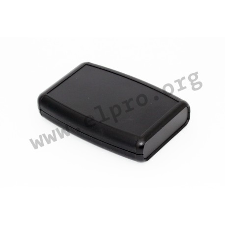 1553BBKBK, Hammond kleine Gehäuse, ABS, mit Vertiefung, 1553 Serie