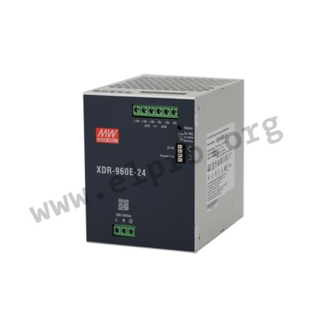 XDR-960E-48, Mean Well DIN rail power supplies, 960W, XDR-960E series