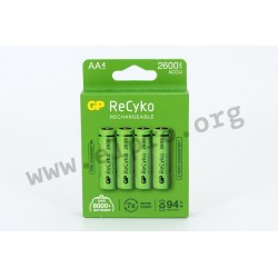 GPRCK260AA806C4, GP Batteries NiMH-Akkus, 1,2V, ReCyko und ReCykoPro Serie