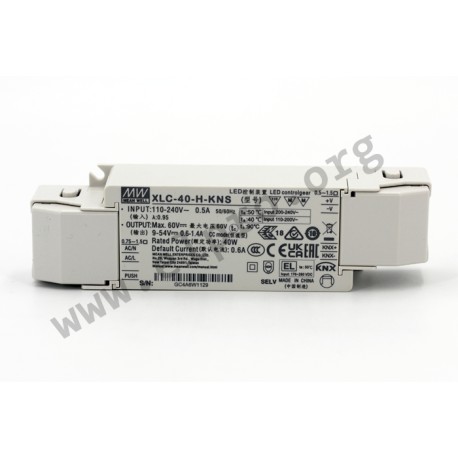 XLC-40-H-KNS, Mean Well LED-Schaltnetzteile, 40W, Konstantleistung, XLC-40-KN Serie