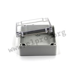 5U210710, BOX4U Universalgehäuse, Polycarbonat, hellgrau, IP65/IP66, 5U2 Serie
