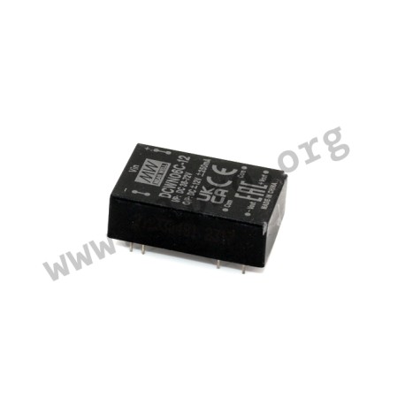 DCWN06C-12, Mean Well DC/DC converters, 6W, DIL24 housing, DCWN06 series