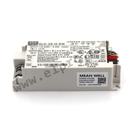 XLC-25-H-KN, Mean Well LED-Schaltnetzteile, 25W, Konstantleistung, XLC-25-KN Serie