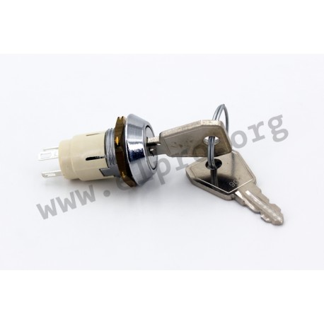 SRL-5-ES2, Lorlin key switches, single- or double-pole, SRL-5 series