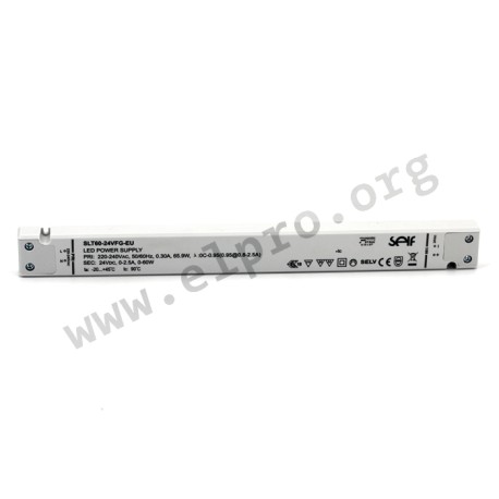 SLT60-24VFG-EU, Self LED drivers, 60W, IP20, constant voltage, SLT60-VFG-EU series