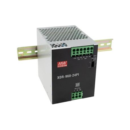 XDR-960-24PI, Mean Well DIN rail power supplies, 960W, XDR-960 series