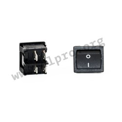 A41231121000, Molveno rocker switches, 10A, for 19x22mm panel cut-out, A4 series