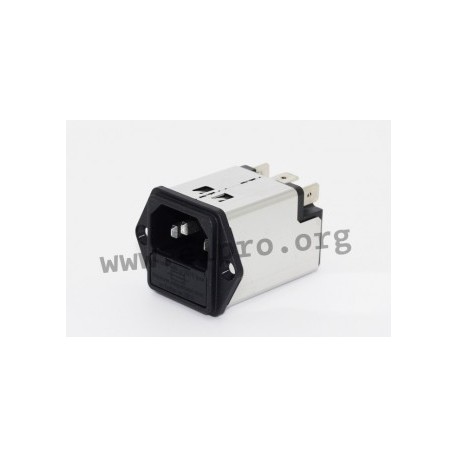 5200.0143.1, Schurter Funkentstörfilter, mit Kaltgerätestecker und Sicherungshalter, 5200 Serie