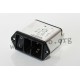 DD12.9121.111, Schurter Funkentstörfilter, mit Kaltgerätestecker, Sicherungshalter und Schalter, DD12 Serie DD12.9121.111
