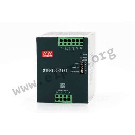 XTR-960-36PI, Mean Well DIN-Schienen Schaltnetzteile, 960W, XTR-960 Serie
