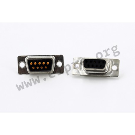 164A10019X, Conec socket strips, machined contacts, 164A series