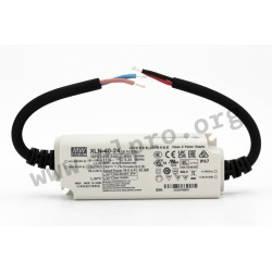 XLN-40-24, Mean Well LED-Schaltnetzteile, 40W, IP67, Konstantspannung, XLN-40 Serie