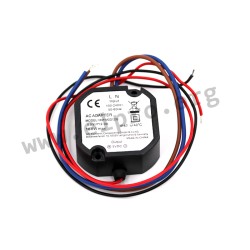 HNP-MOD1205, HN-Power switching power supplies, 12W, plastic case, HNP-MOD12 series