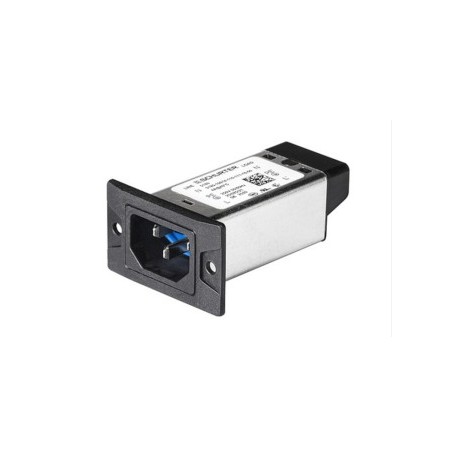 3-152-086, Schurter RFI filter, with IEC plug, panel mounting, 5180 series