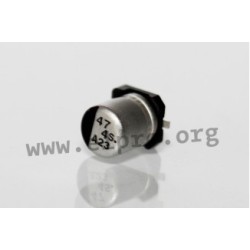 EEE0JA331XP, Panasonic electrolytic capacitors, SMD, 85°C, S series
