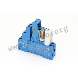48.52.8.230.0060, Finder switching relays, 8A, 2x changeover contact (DPDT), 48.52 series