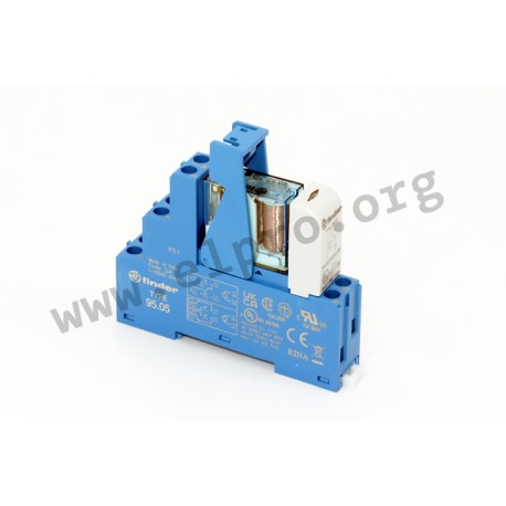 48.52.9.012.0050, Finder switching relays, 8A, 2x changeover contact (DPDT), 48.52 series