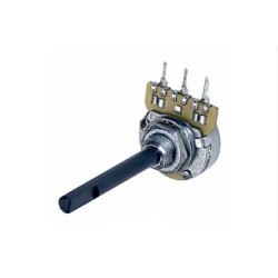 PC16BU 4M7 A F21 CGW 4MM, Omeg  Conductive plastic potentiometer, 4mm, horizontal, PC16BU series