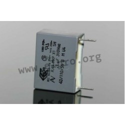 R49AF21000001M, Kemet MKP EMI/RFI suppression capacitors, class X1, 310V, R.49 series