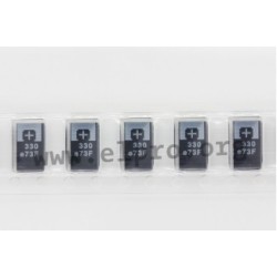 6TPF220M6L, Panasonic polymer tantalum capacitors, SMD, Poscap, TPF series