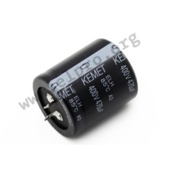 ELH478M063AR4AA, Jamicon und Kemet Elektrolyt-Kondensatoren, radial, RM10, Snap-In, 85°C, ELH/LP/LS Serie