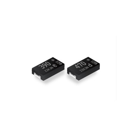 EEFKX0J151RF, Panasonic electrolytic capacitors, SMD, 125°C, low ESR, polymer aluminium, SP-Cap, KX series