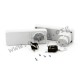 PD120BG-S, Supertronic Steckergehäuse, ABS, grau / schwarz, PD Serie PD120BG-S