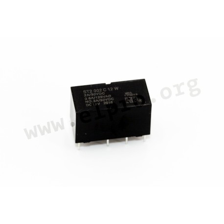 ST2002C24W, NF PCB relays, 2A, contact: 2x normally open contact, ST2 series