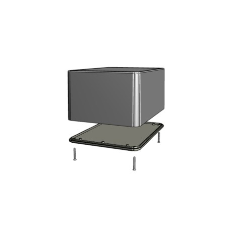 RL6555BK, Hammond general purpose enclosures, ABS, IP54, recessed top and bottom, RL series