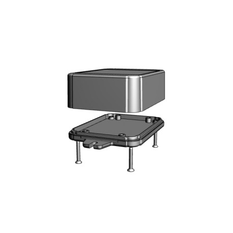 RL6175BK, Hammond Universalgehäuse, ABS, IP54, mit Vertiefungen, RL Serie