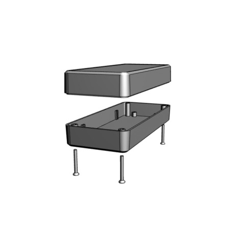 RL6015BK, Hammond Universalgehäuse, ABS, IP54, mit Vertiefungen, RL Serie