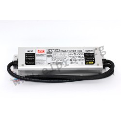 ELG-150-C700AB-3Y, Mean Well LED-Schaltnetzteile, 150W, IP65, Konstantstrom, dimmbar, einstellbar, Schutzleiter (PE), ELG-150-C 