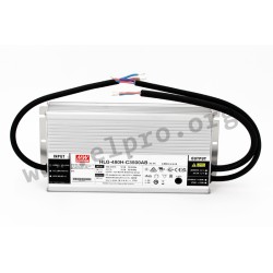HLG-480H-C2100AB, Mean Well LED-Schaltnetzteile, 480W, IP65, Konstantstrom, dimmbar, einstellbar, HLG-480H-C Serie
