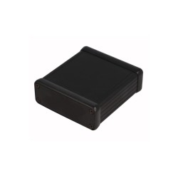 1455J801BK, Hammond diecast extruded aluminium enclosures, with aluminium end panels, 1455 series
