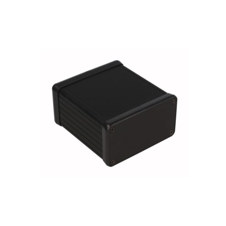 1455K801BK, Hammond diecast extruded aluminium enclosures, with aluminium end panels, 1455 series