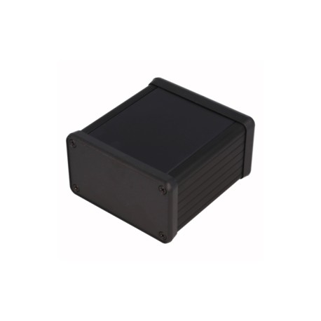 1455K802BK, Hammond diecast extruded aluminium enclosures, with end panels, 1455 series