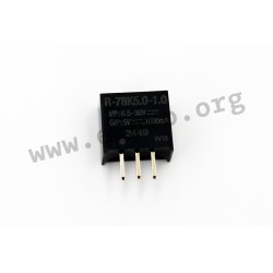 R-78K5.0-1.0, Recom DC/DC-Schaltregler, 1A, SIL3-Gehäuse, R-78K-1.0 Serie