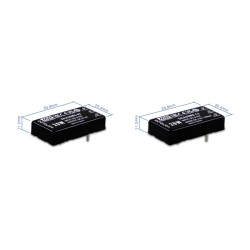 DKA20W8-15, Mean Well DC/DC converters, 2x1 housing, regulated, DKA20W8 and SKA20W8 series