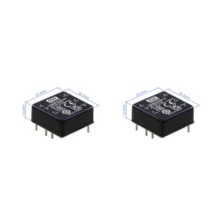 DKMW30W8-12, Mean Well DC/DC converters, 1x1 housing, regulated, DKMW30W8 and SKMW30W8 series