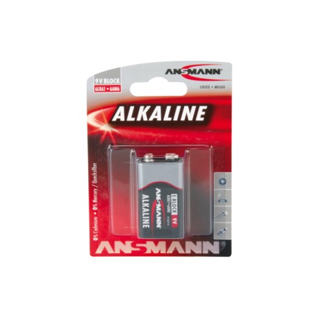 1515-0000, Ansmann alkaline manganese batteries, 1,5V/3V/9V, RED and Industrial series