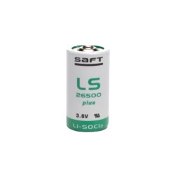 LS26500PLUS, Saft lithium thionyl chloride batteries, 3,6V, LS and LSH series