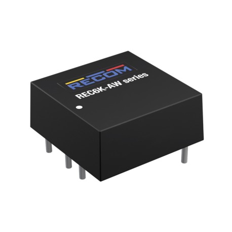 REC6K-2405DAW, Recom DC/DC converters, 6W, 1"x1" housing, REC6K-AW series