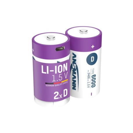 1314-0005, Ansmann Lithium Ionen Akkus, 1,5V/3,6V/9V, Li-Ion 13XX Serie