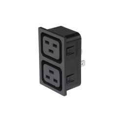 3-151-445, Schurter IEC-Kaltgeräteeinbaudosen, 70°C, 4770 Serie