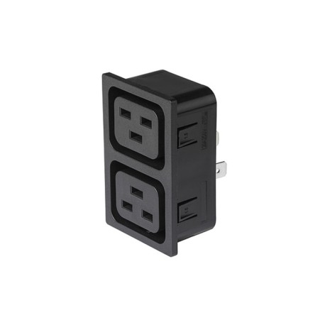 3-151-445, Schurter IEC-Kaltgeräteeinbaudosen, 70°C, 4770 Serie