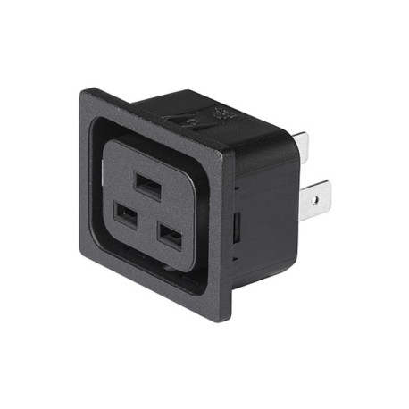 3-155-625, Schurter IEC appliance outlet, 70°C, 4792 series