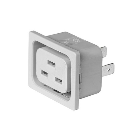3-155-627, Schurter IEC appliance outlet, 70°C, 4792 series